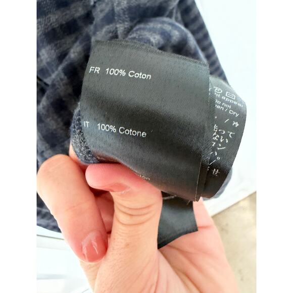 Samsoe Samsoe Liam Plaid Flannel Cotton Button Down Medium - Picture 5 of 6